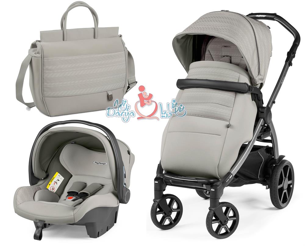 ست 3 تکه کالسکه پگ پرگو مدل Book SL Moon Stone