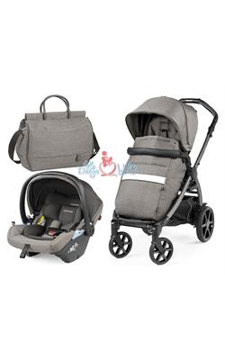 ست 3 تکه کالسکه پگ پرگو مدل Book Lounge Modular City Grey