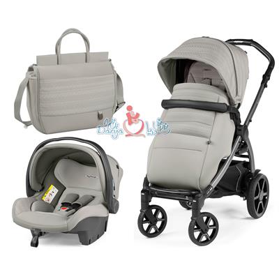 ست 3 تکه کالسکه پگ پرگو مدل Book SL Modular MoonStone