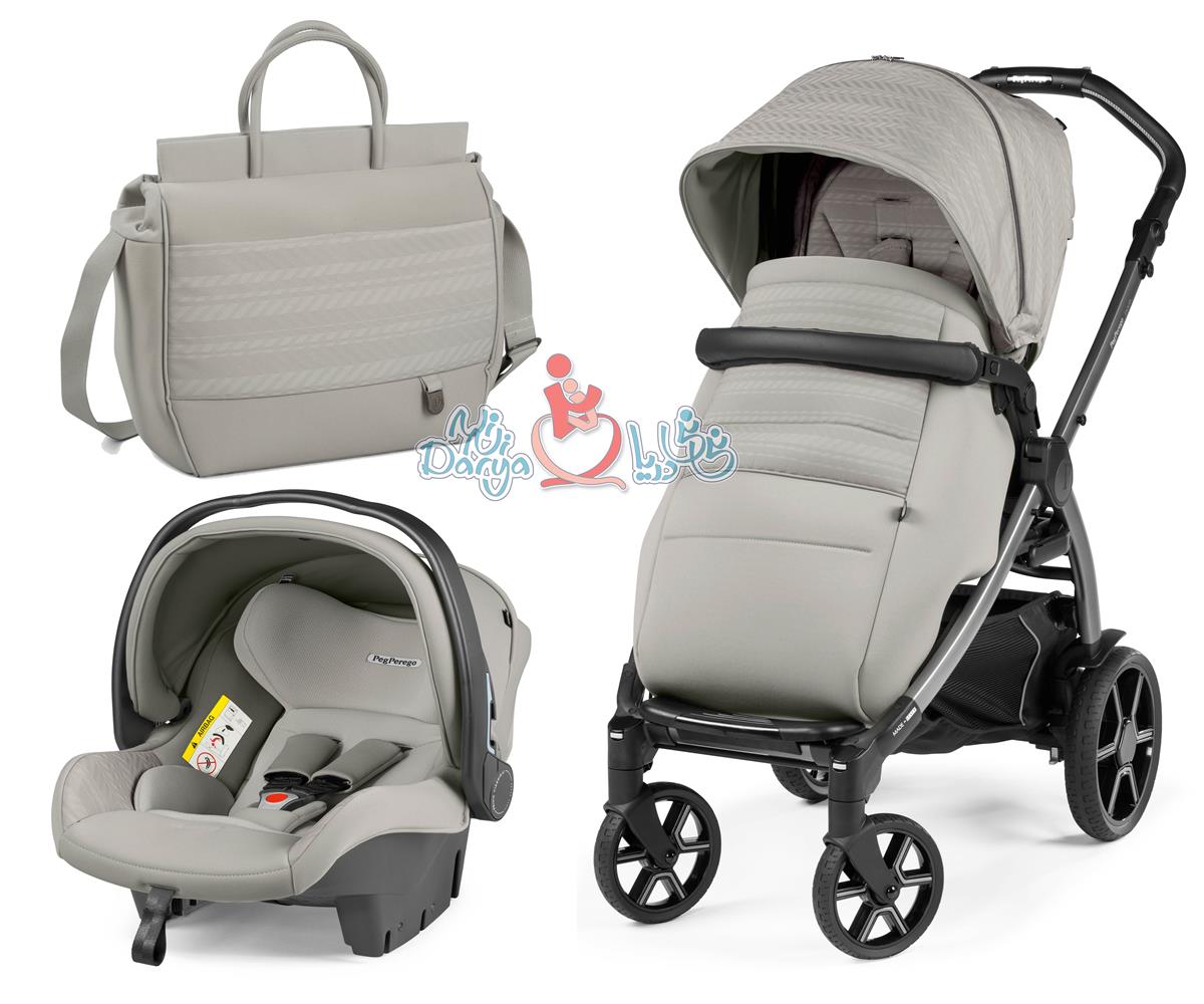 ست 3 تکه کالسکه پگ پرگو مدل Book SL Modular MoonStone