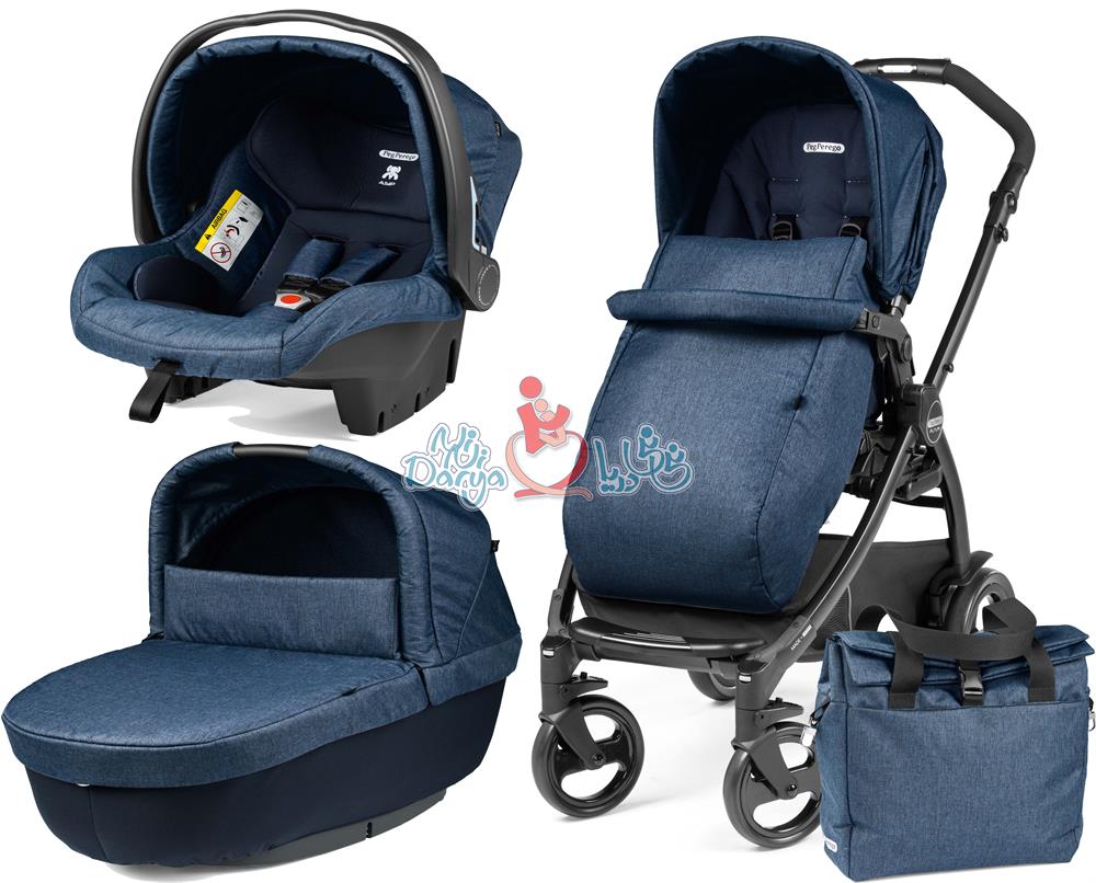 ست 4 تکه کالسکه پگ پرگو مدل Futura Modular Indigo
