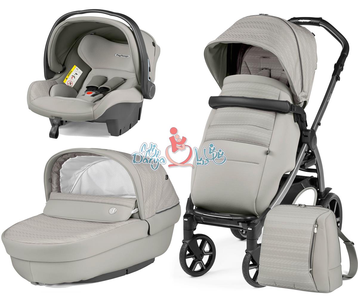 ست 4 تکه کالسکه پگ پرگو مدل Book SL Modular MoonStone