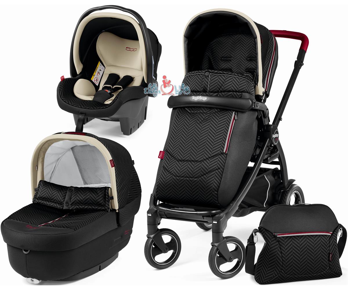 ست کالسکه 5 تکه پگ پرگو مدل فیات 500