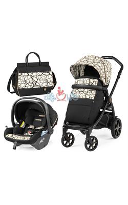 ست 3 تکه کالسکه پگ پرگو مدل Book Lounge Modular Graphic Gold