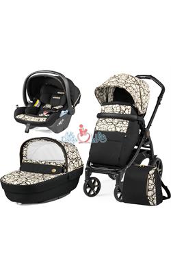 ست 4 تکه کالسکه پگ پرگو مدل Book Lounge Modular Graphic Gold